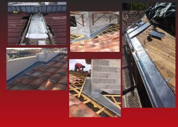 Montage cheneau zinc colors